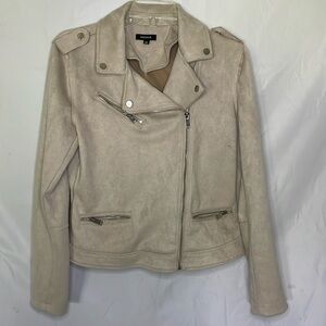 ODCOCD Faux Suede Jacket for Women Long Sleeve Zipper Up Casual Outwear